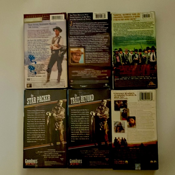 Western VHS NIB Sealed Bundle - Set of 6 - Picture 2 of 2